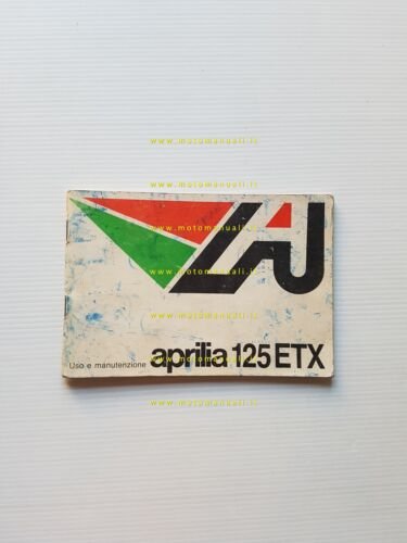 Aprilia ETX 125 1984 manuale uso manutenzione libretto originale