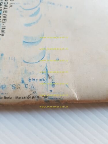 Aprilia ETX 125 1984 manuale uso manutenzione libretto originale
