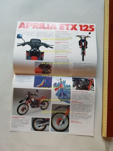 Aprilia ETX 125 1986 depliant originale italiano
