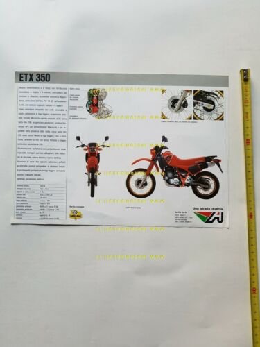 Aprilia ETX 350 Enduro 1985 depliant originale italiano