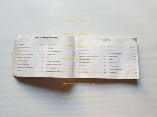 Aprilia ETX 600 - 350 manuale uso manutenzione libretto originale