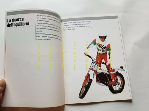 Aprilia Gamma modelli TX Trial 1985 depliant moto originale brochure