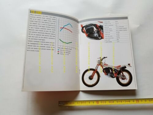 Aprilia Gamma modelli TX Trial 1985 depliant moto originale brochure