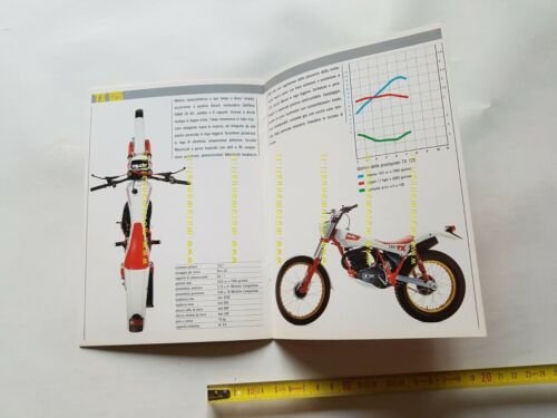 Aprilia Gamma modelli TX Trial 1985 depliant moto originale brochure