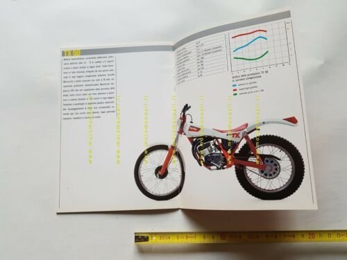 Aprilia Gamma modelli TX Trial 1985 depliant moto originale brochure
