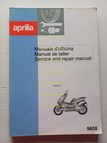 Aprilia Gulliver 50 1995-1997 manuale officina TELAIO italiano ORIGINALE