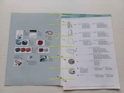 Aprilia Gulliver 50 scooter 2000 catalogo accessori dedicati originale