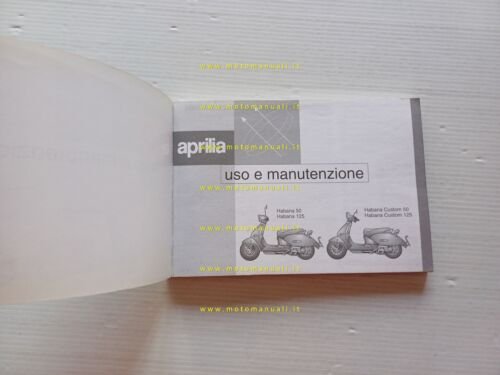 Aprilia Habana - Habana Custom 50 -125 1999 manuale uso …