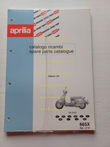 Aprilia Habana 125 1999-2000 catalogo ricambi TELAIO originale vers. 01