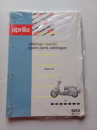 Aprilia Habana 125 1999 catalogo ricambi TELAIO originale vers. 00