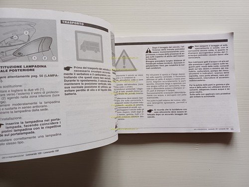 Aprilia Leonardo 125 - 150 1998 manuale uso manutenzione libretto …