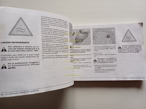 Aprilia Leonardo 125 - 150 1998 manuale uso manutenzione libretto …