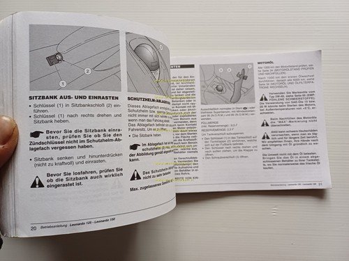 Aprilia Leonardo 125 - 150 1998 manuale uso manutenzione libretto …