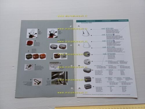 Aprilia Leonardo 250 2000 catalogo accessori dedicati originale
