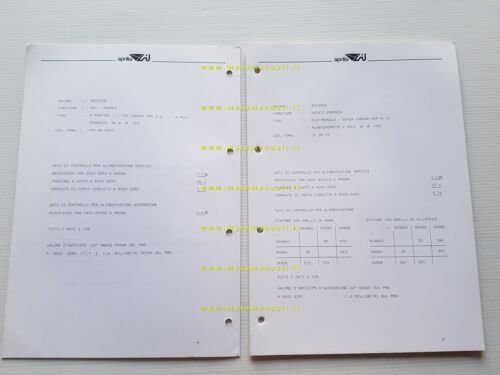 Aprilia Manuale Officina impianti elettrici anni 80 italiano originale