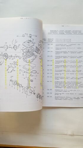 Aprilia MC GS 125 1985 catalogo ricambi MOTORE 127 engine …