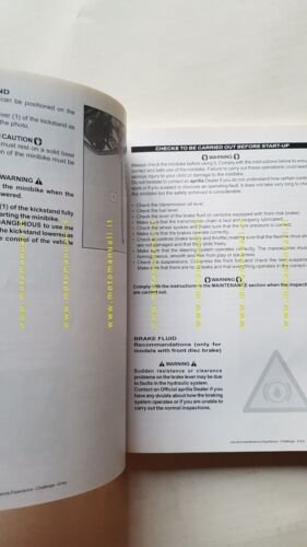 Aprilia Mini RX 50 2003 manuale uso manutenzione originale owner's …