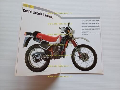 Aprilia modelli ETX 125 350 600 1985 depliant originale italiano