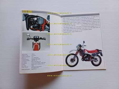 Aprilia modelli ETX 125 350 600 1985 depliant originale italiano