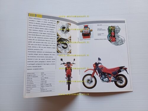 Aprilia modelli ETX 125 350 600 1985 depliant originale italiano