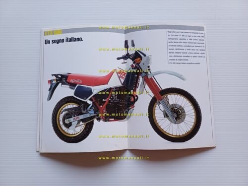 Aprilia modelli ETX 125 350 600 1985 depliant originale italiano
