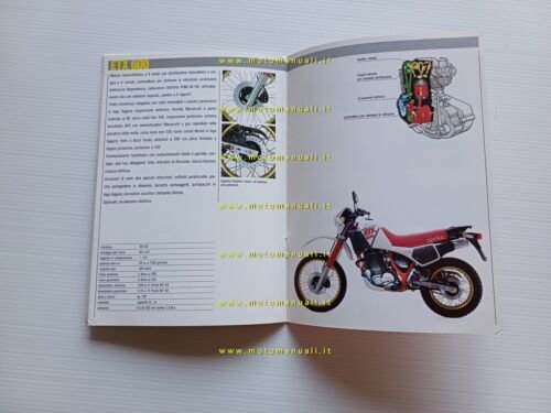 Aprilia modelli ETX 125 350 600 1985 depliant originale italiano