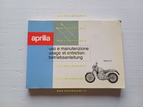 Aprilia Mot 650 1995 manuale uso manutenzione libretto istruzioni ORIGINALE