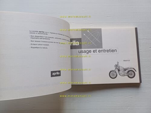 Aprilia Mot 650 1995 manuale uso manutenzione libretto istruzioni ORIGINALE