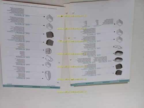 Aprilia Mot 650 2000 catalogo accessori dedicati originale