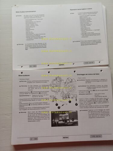 Aprilia MOTORE 125-150 2t Leonardo 1999 manuale officina italiano ORIGINALE