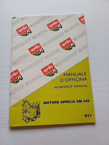 Aprilia Motore AM 345 50 manuale officina Italiano Inglese originale