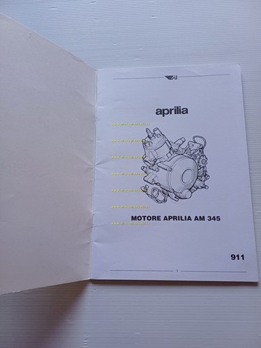Aprilia Motore AM 345 50 manuale officina Italiano Inglese originale