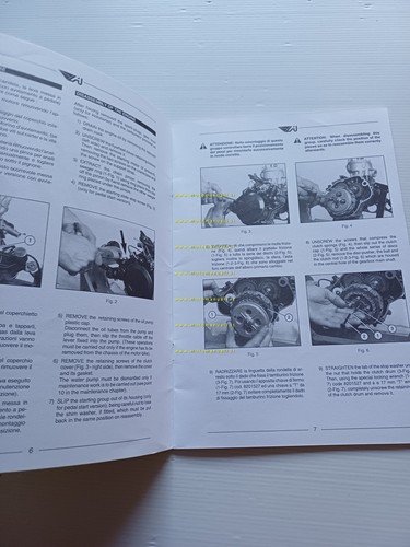 Aprilia Motore AM 345 50 manuale officina Italiano Inglese originale