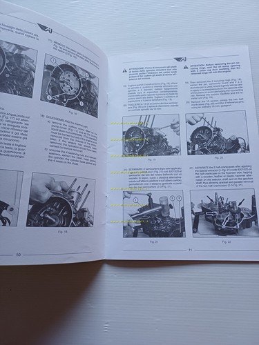 Aprilia Motore AM 345 50 manuale officina Italiano Inglese originale