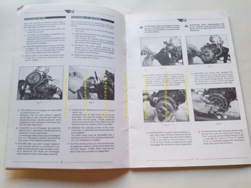 Aprilia Motore AM 345 50 manuale officina Italiano Inglese WORKSHOP …