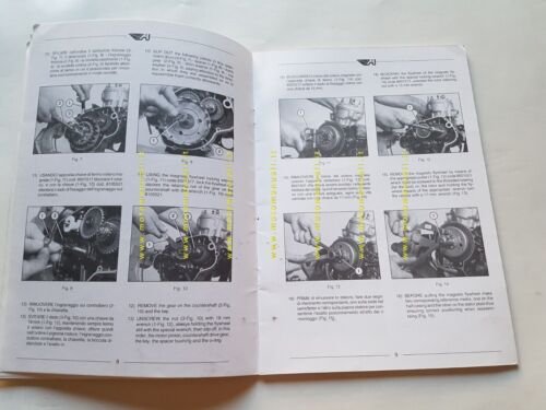 Aprilia Motore AM 345 50 manuale officina Italiano Inglese WORKSHOP …