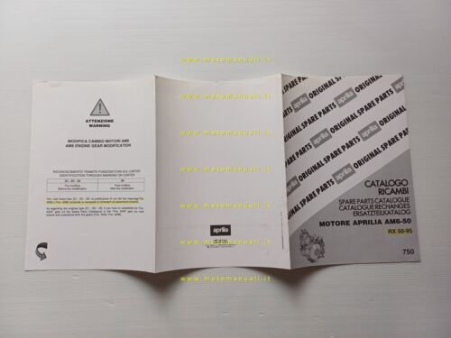 Aprilia motore AM6 50 (RX 50 1995) catalogo ricambi originale …