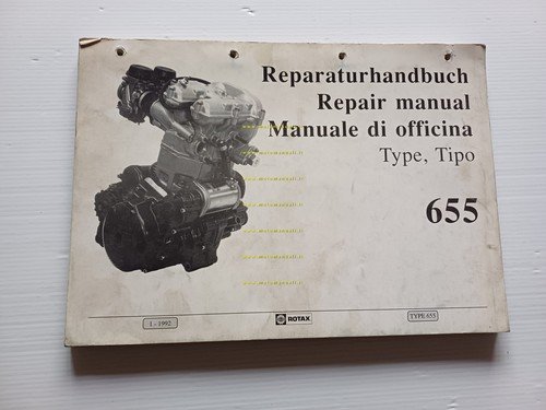 Aprilia motore Rotax 655 1992 manuale officina italiano originale