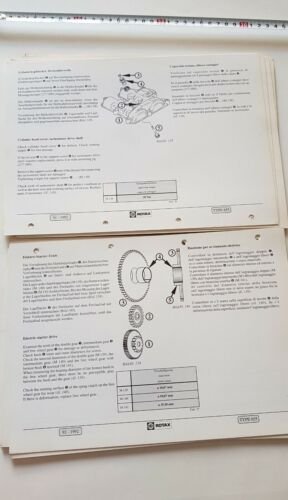 Aprilia motore Rotax 655 1992 manuale officina originale workshop manual