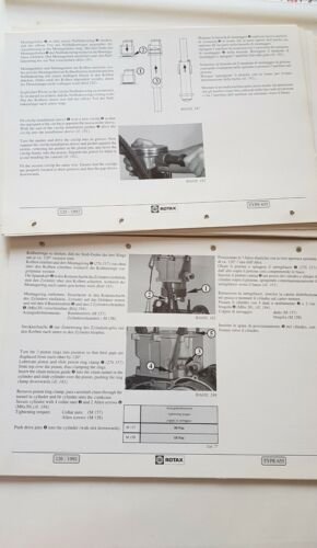 Aprilia motore Rotax 655 1992 manuale officina originale workshop manual