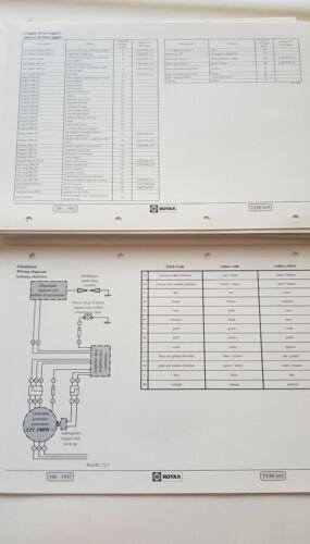 Aprilia motore Rotax 655 1992 manuale officina originale workshop manual