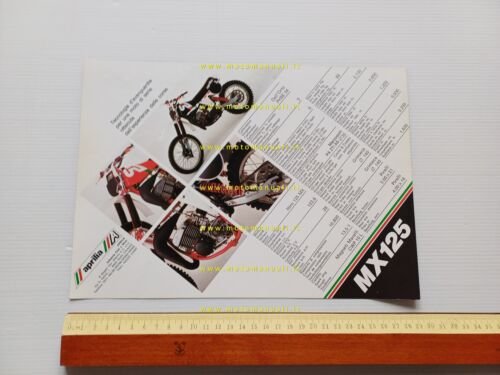 Aprilia MX 125 Cross 1979 depliant originale italiano