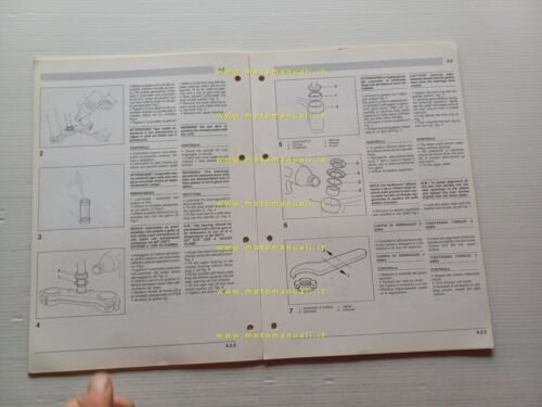 Aprilia PEGASO 125 manuale officina TELAIO italiano ORIGINALE