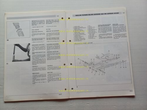 Aprilia PEGASO 125 manuale officina TELAIO italiano ORIGINALE