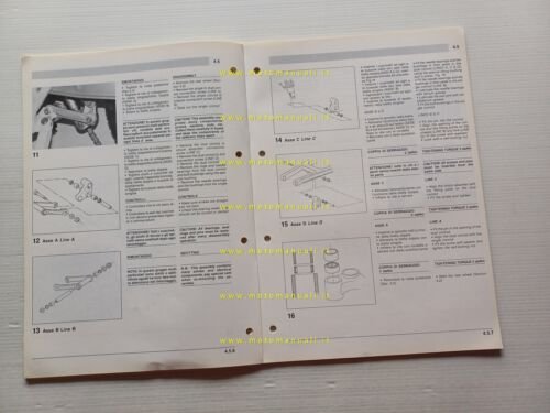 Aprilia PEGASO 125 manuale officina TELAIO italiano ORIGINALE