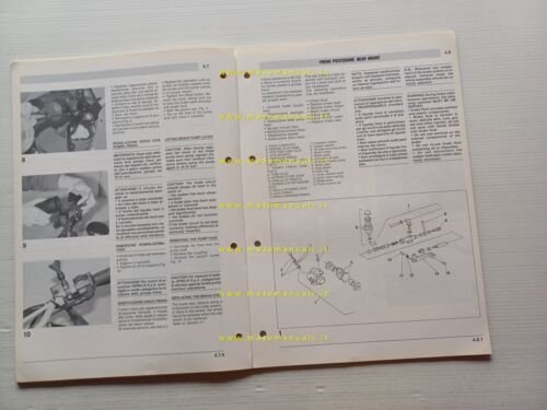 Aprilia PEGASO 125 manuale officina TELAIO italiano ORIGINALE