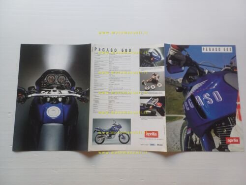 Aprilia Pegaso 600 1990 depliant italiano originale