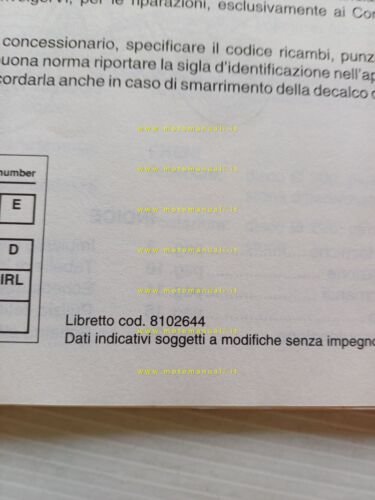 Aprilia Pegaso 650 manuale uso manutenzione italiano ORIGINALE