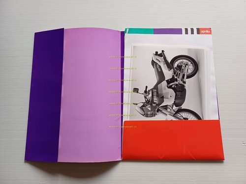 Aprilia presentazione modelli 1989 Motorshow cartella stampa originale press kit
