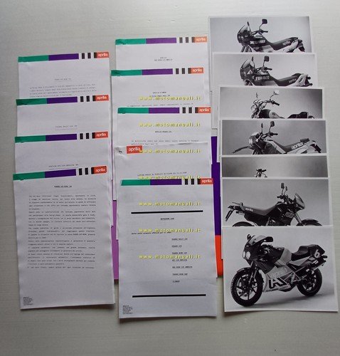 Aprilia presentazione modelli 1989 Motorshow cartella stampa originale press kit
